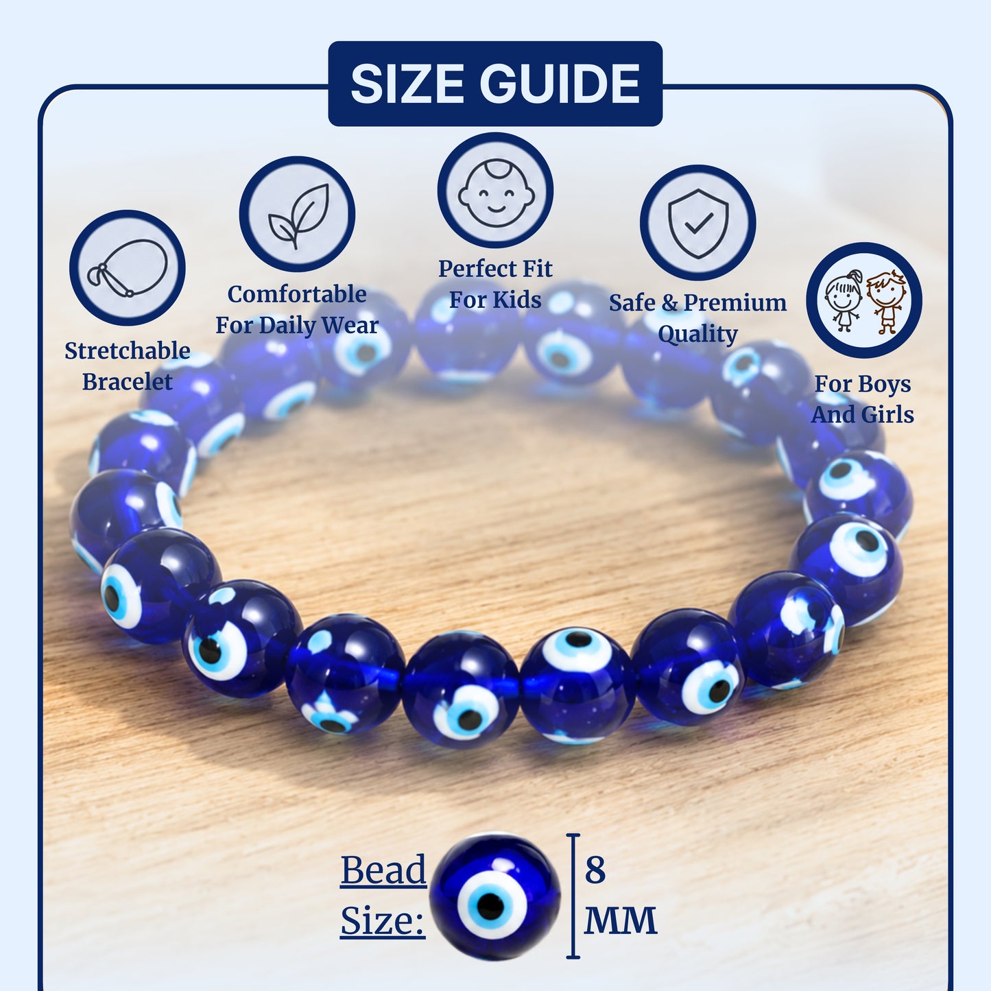 Kids Evil Eye Bracelet