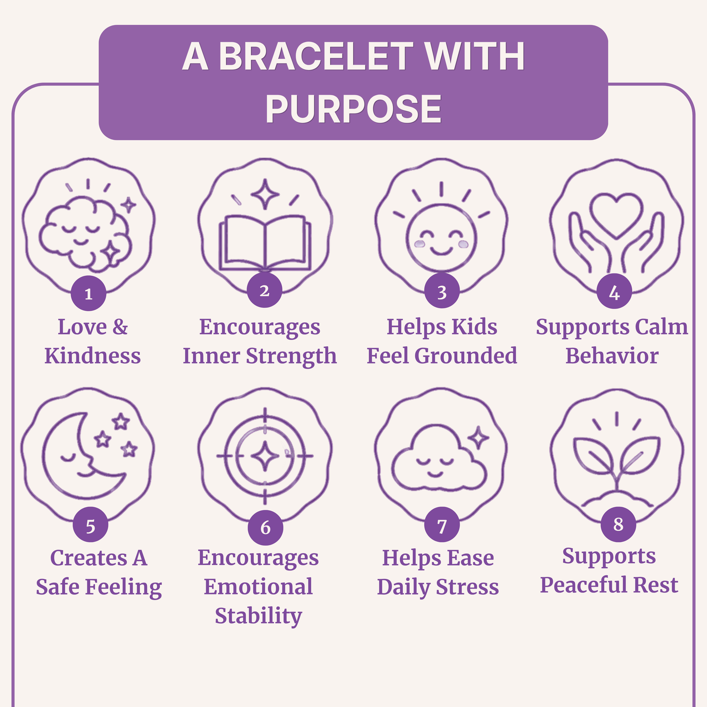 Kids Amethyst Bracelet