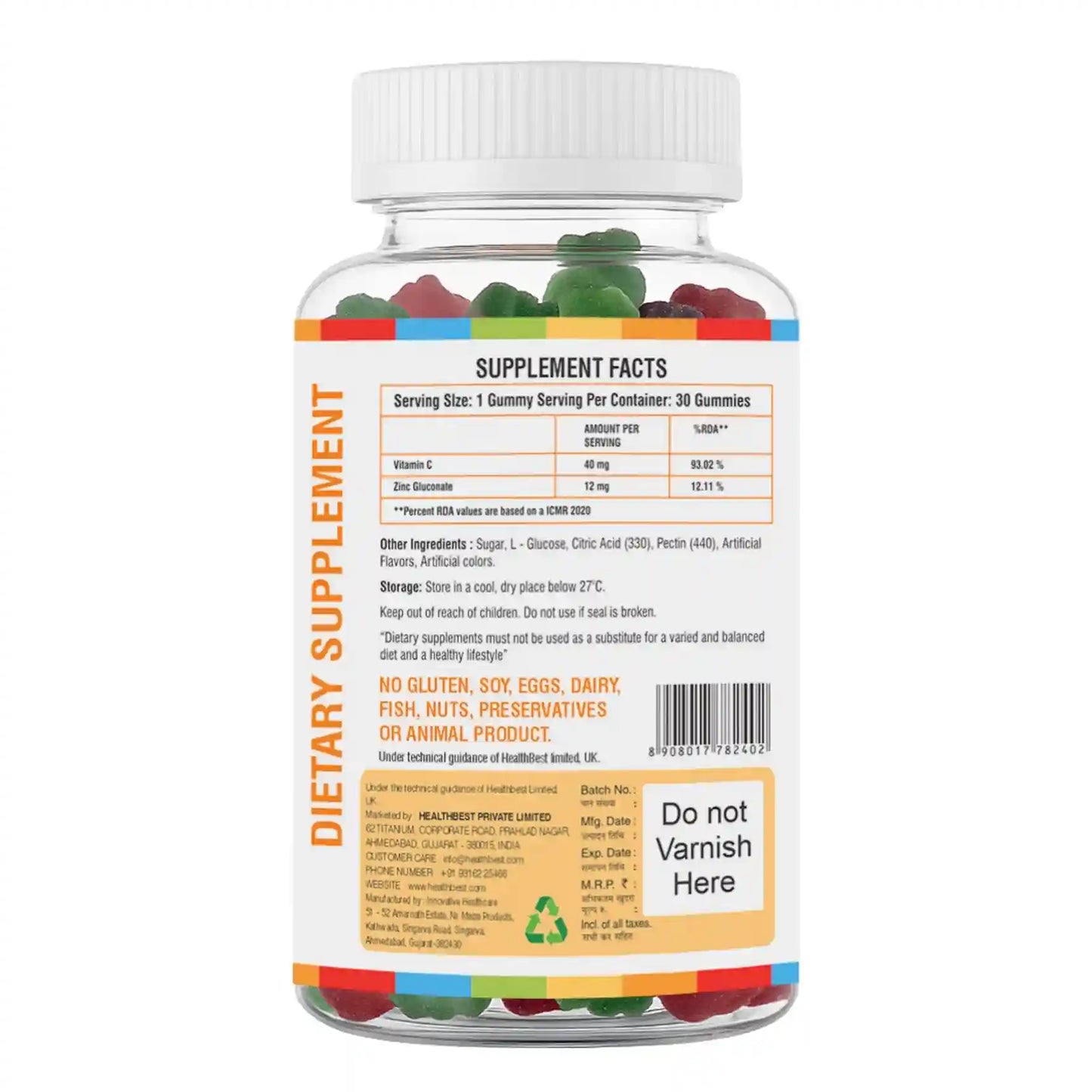 Kids Vitamin C + Zinc Gummies