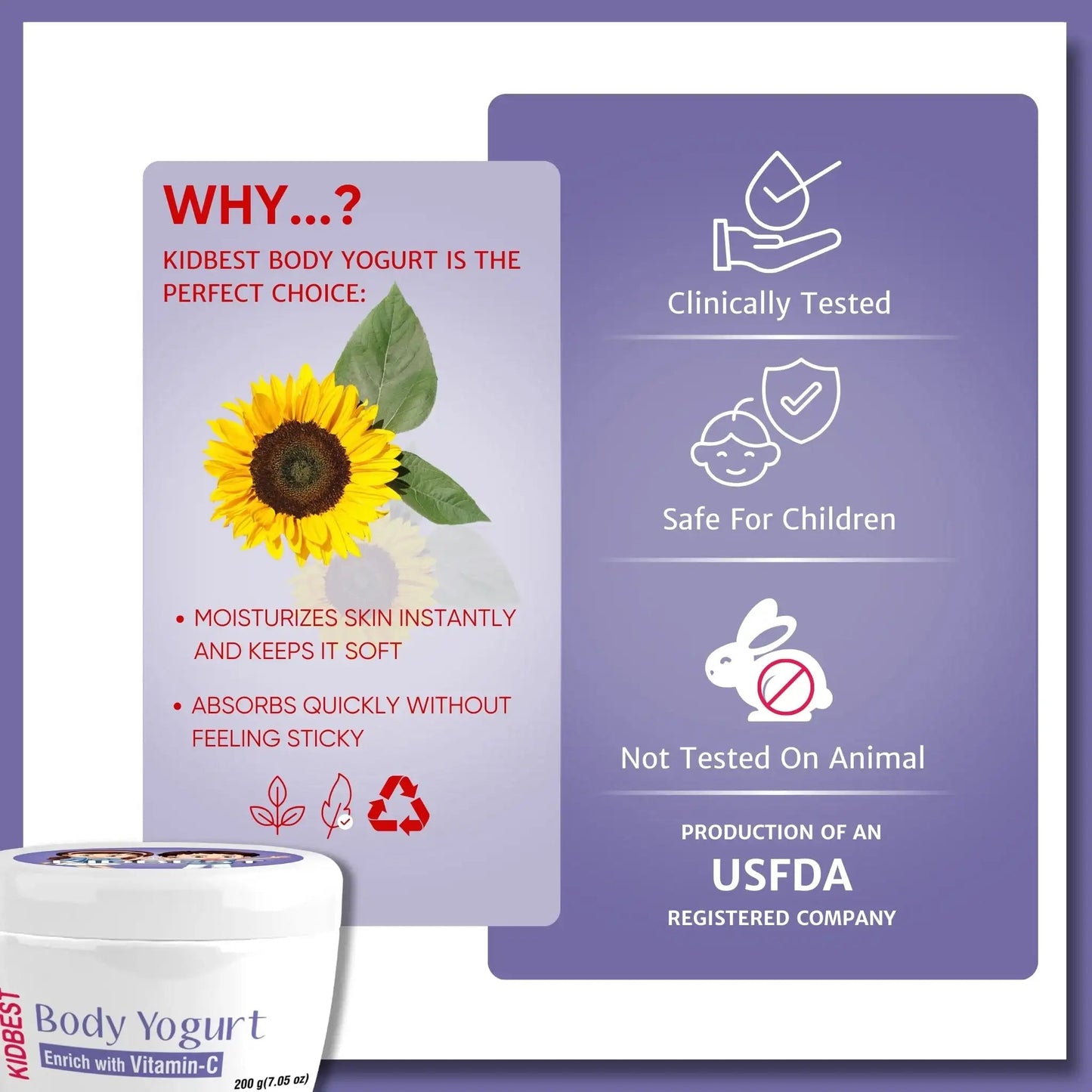 Kids Body Yogurt - HealthbestKid's Cosmetic