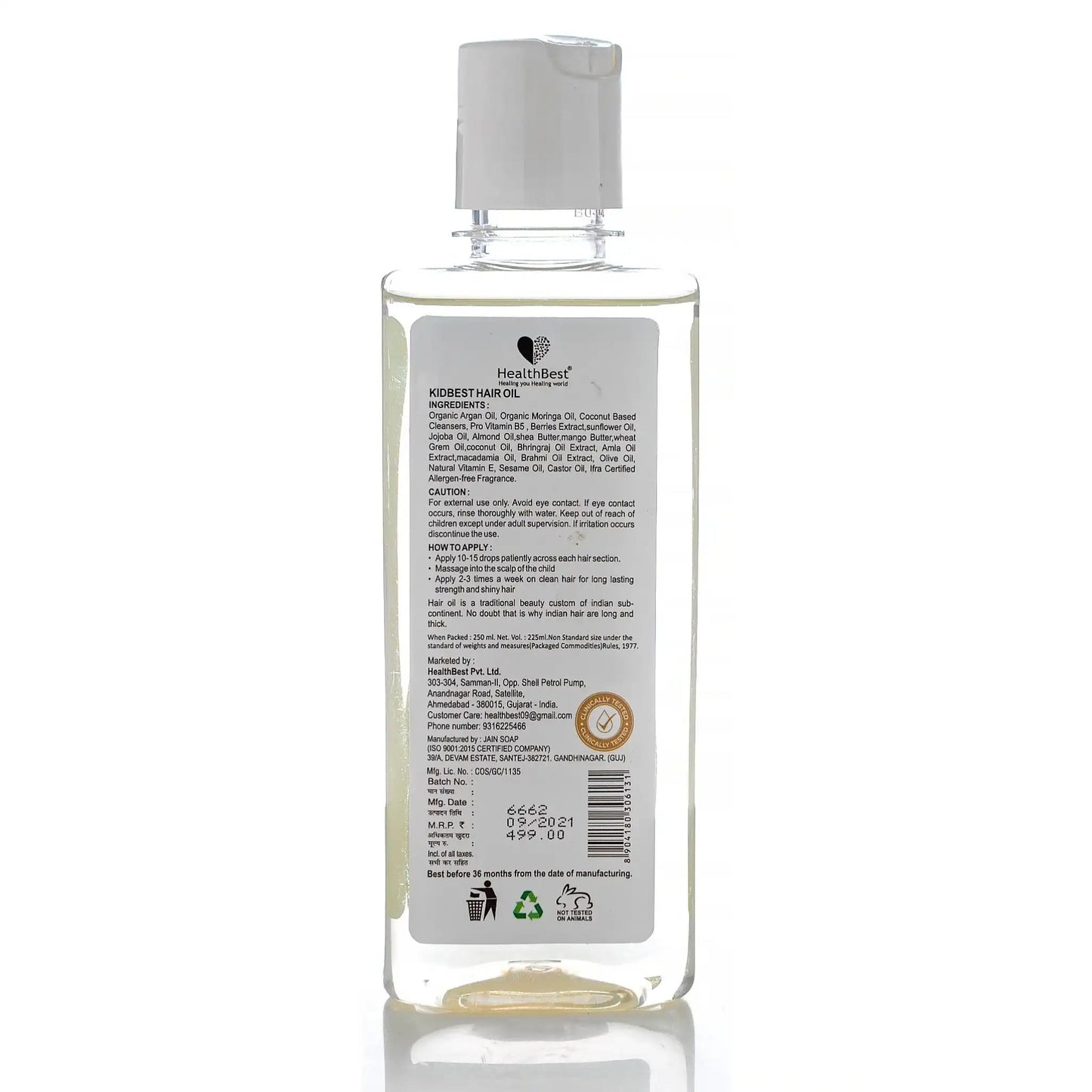 Kids Hair Oil - HealthbestKid's Cosmetic
