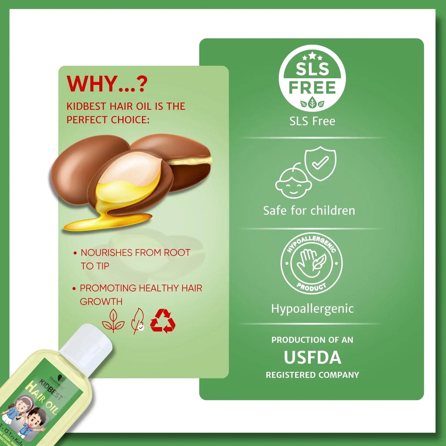 Kids Hair Oil - HealthbestKid's Cosmetic