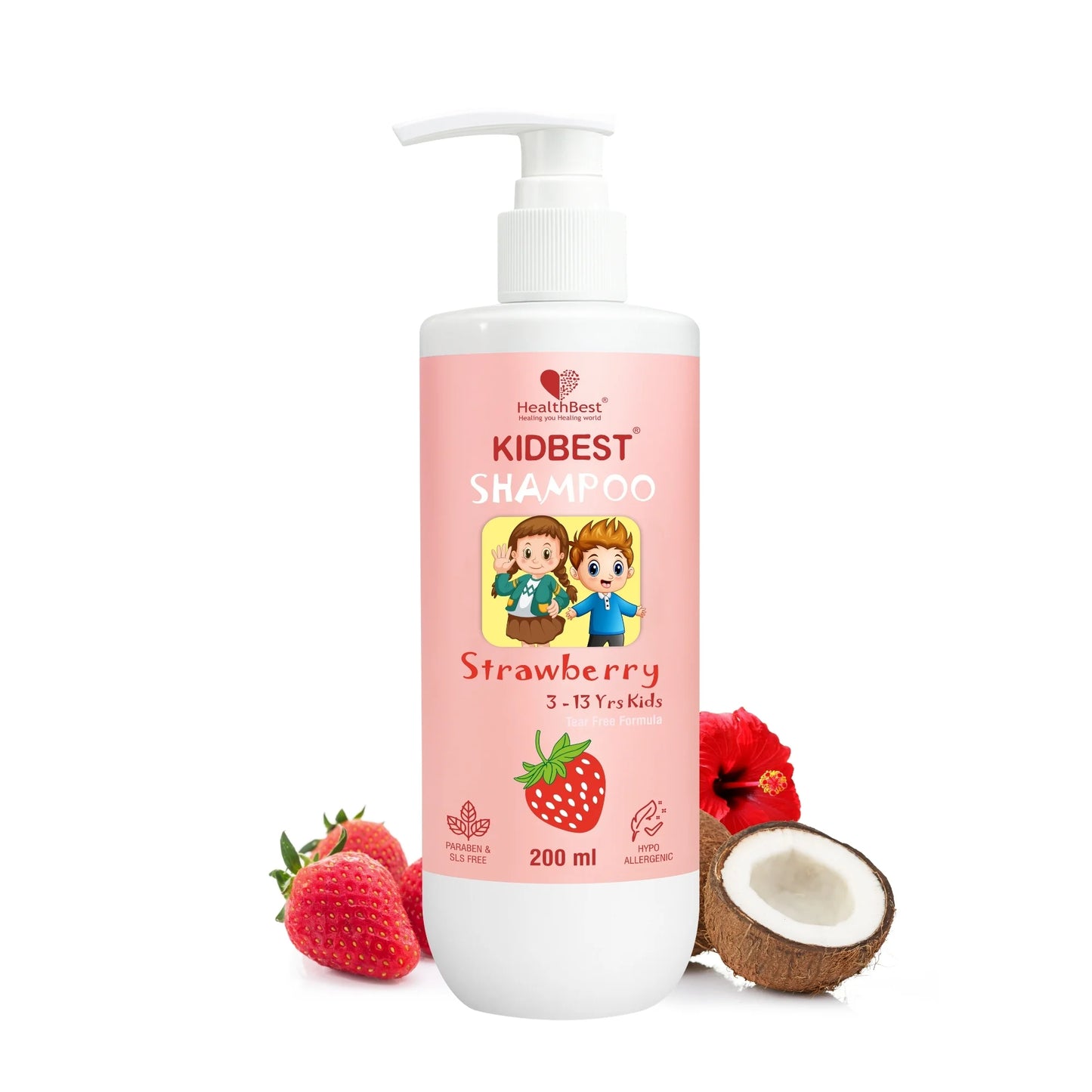 healthbest kids strawberry hair shampoo