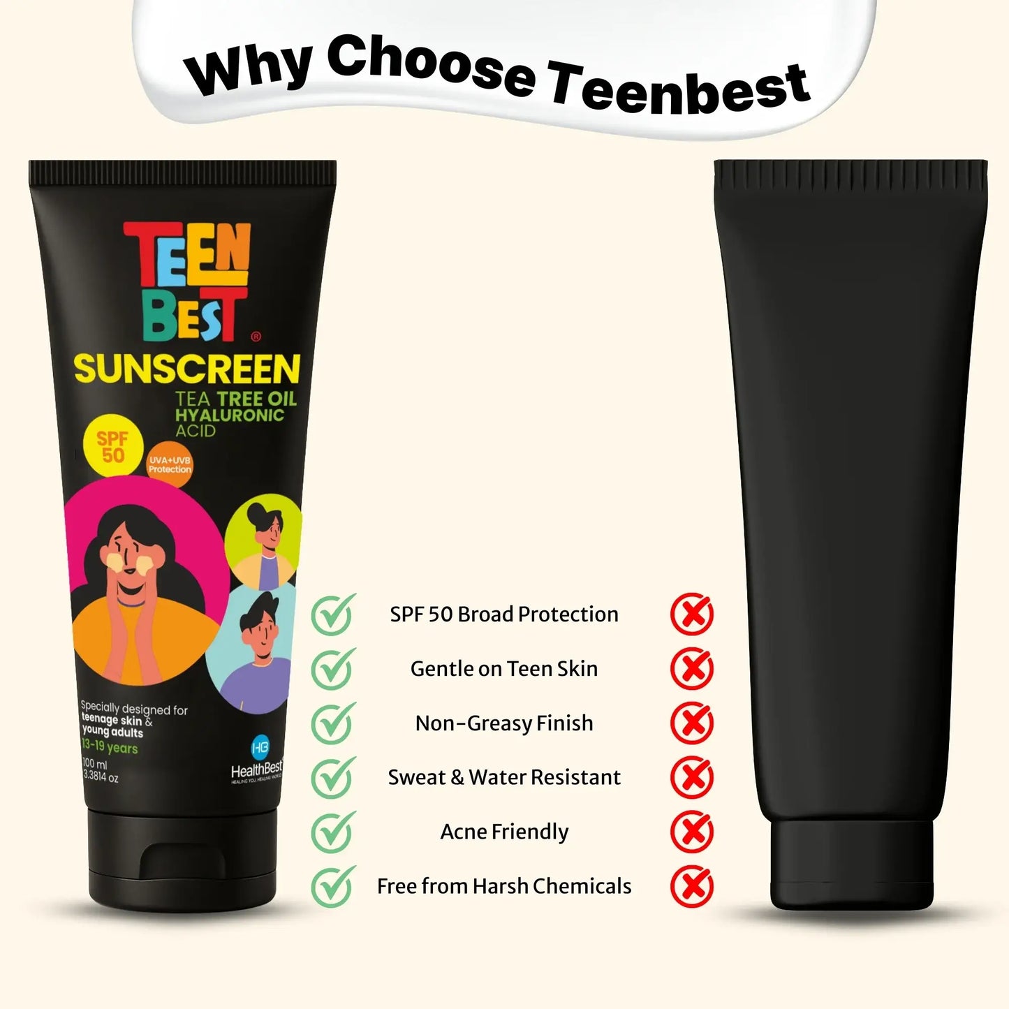 Teens Sunscreen SPF 50 PA++++