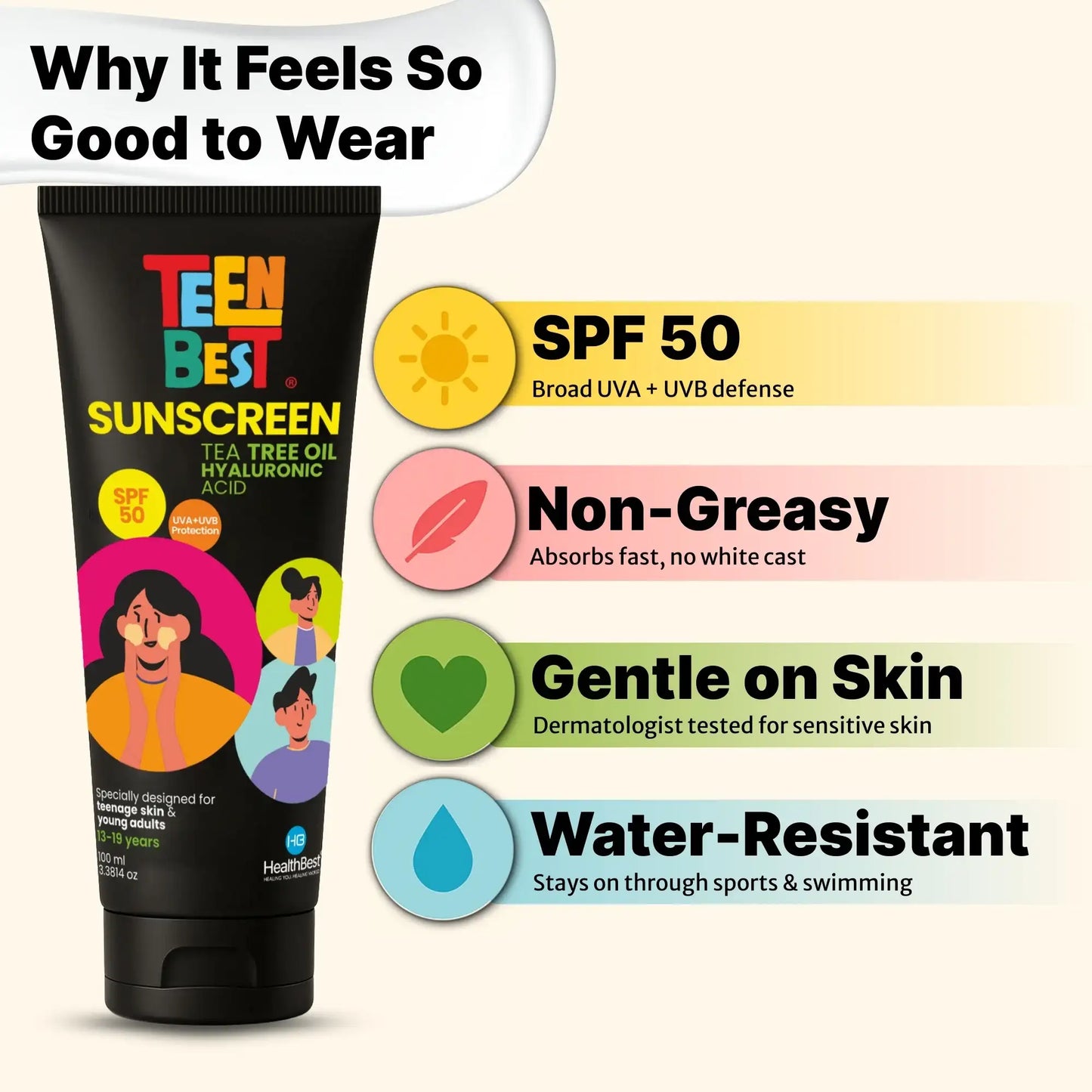 Teens Sunscreen SPF 50 PA++++