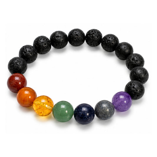 Kids 7 Chakra with Lava Bracelet