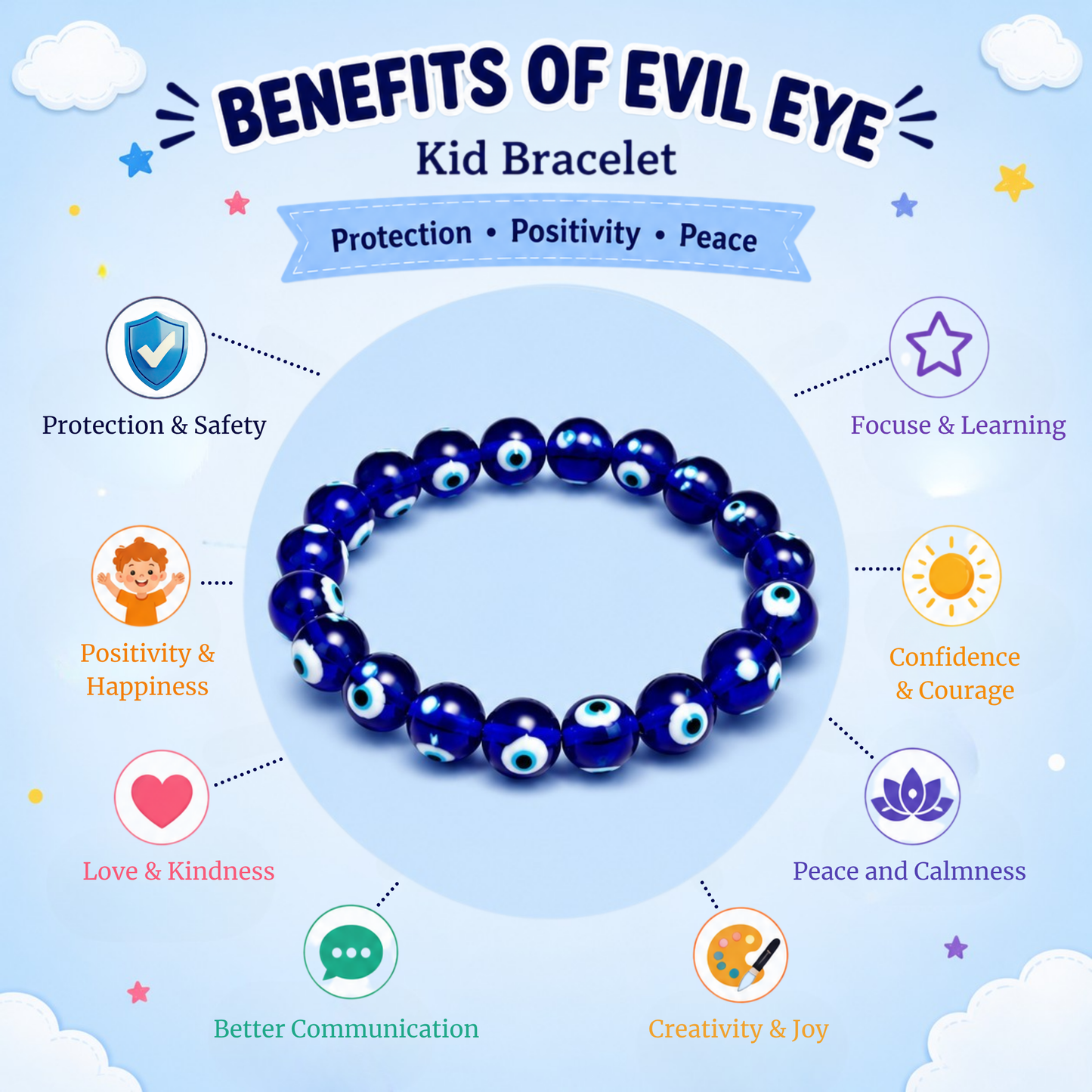 Kids Evil Eye Bracelet