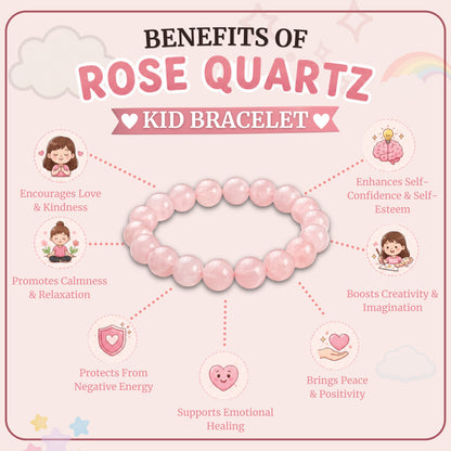 Kids Rose Quartz Bracelet