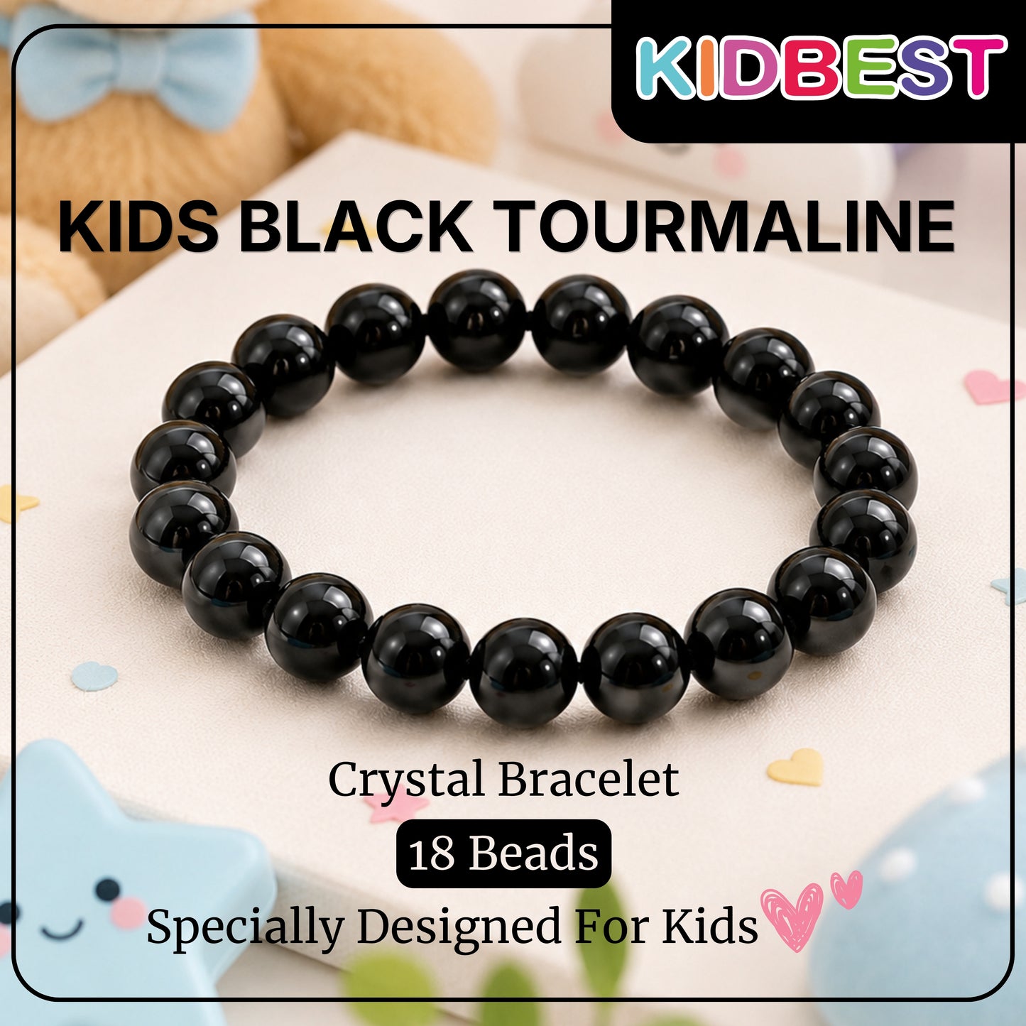 Kids Black Tourmaline Bracelet