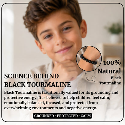 Kids Black Tourmaline Bracelet