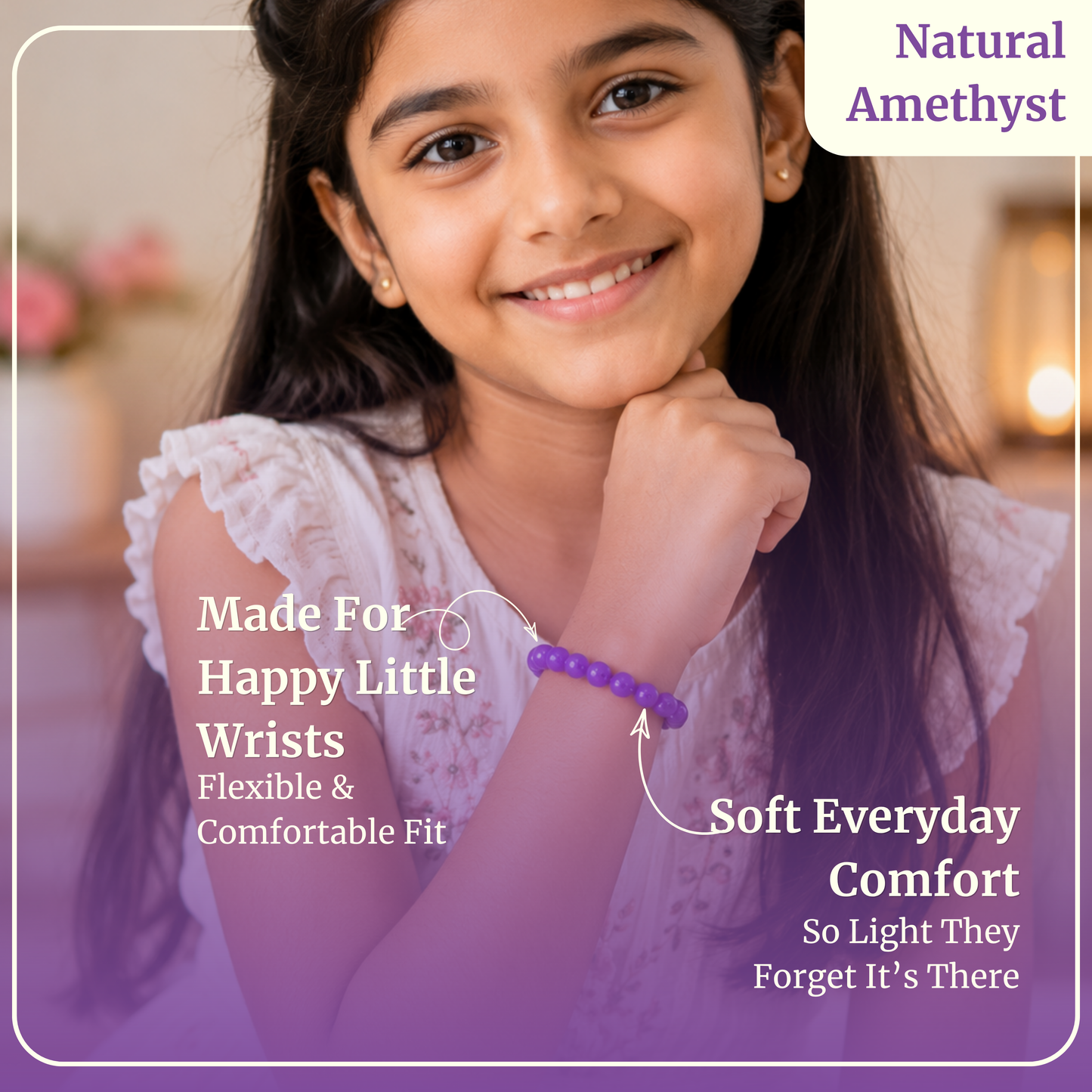 Kids Amethyst Bracelet