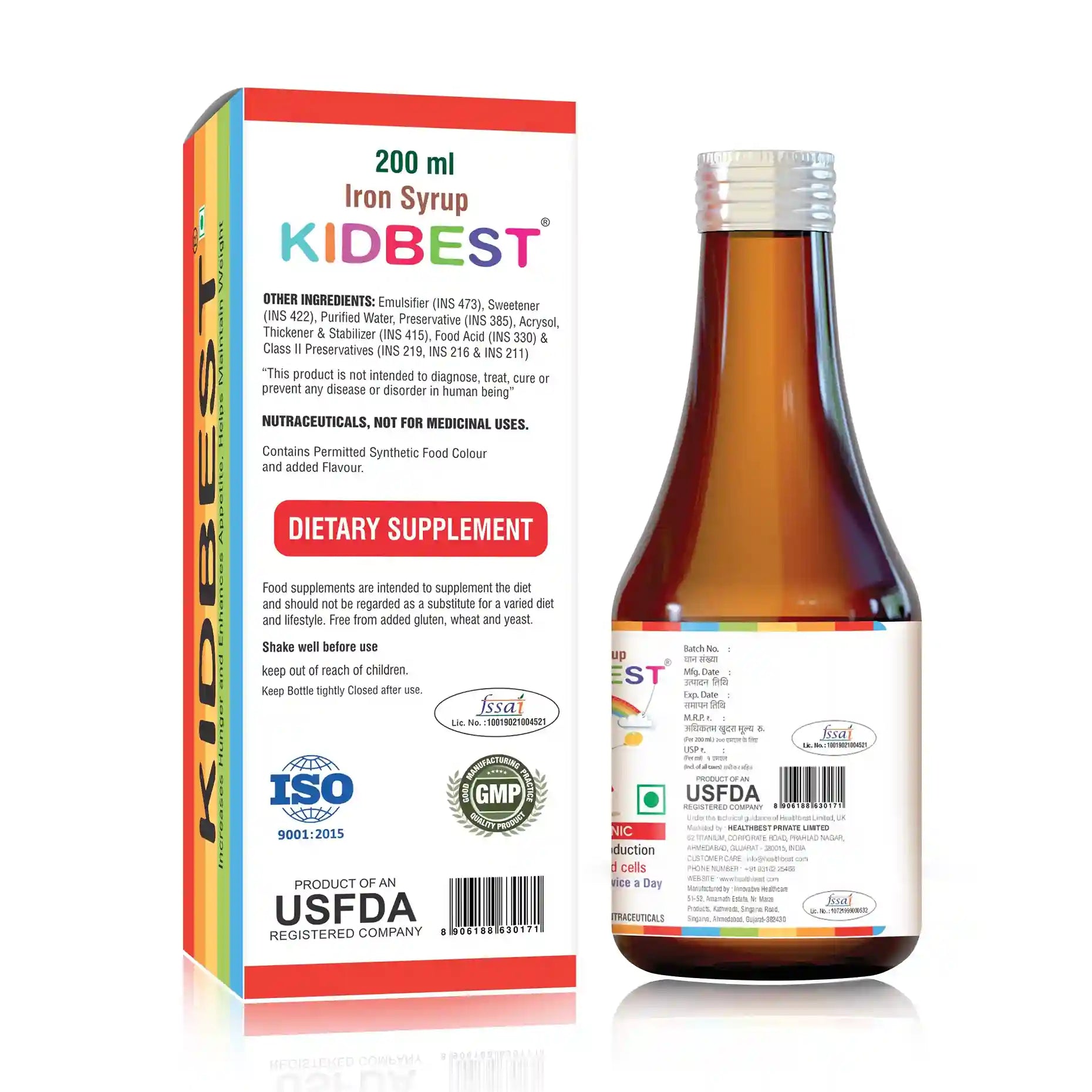 healthbest kids red blood cells iron syrup