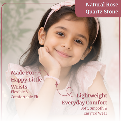 Kids Rose Quartz Bracelet