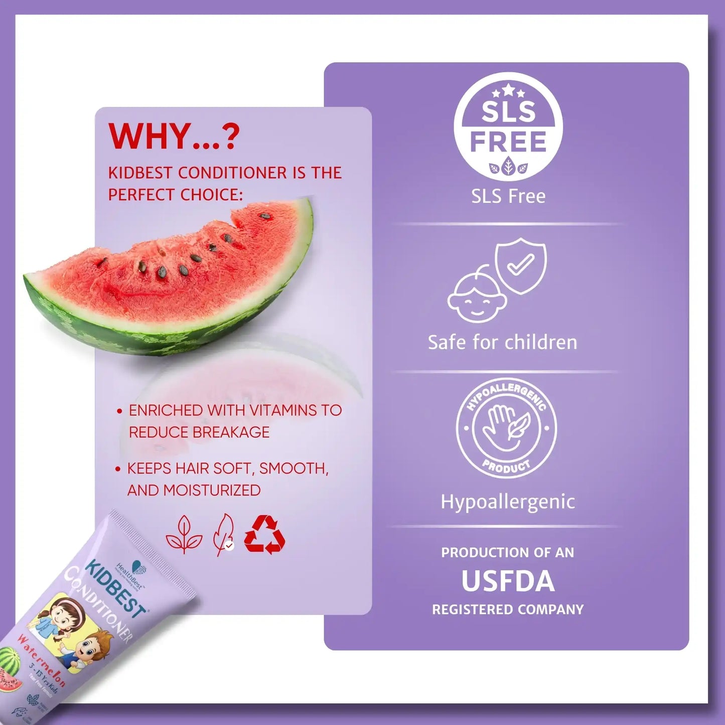 Kids Hair Conditioner - HealthbestKid's Cosmetic