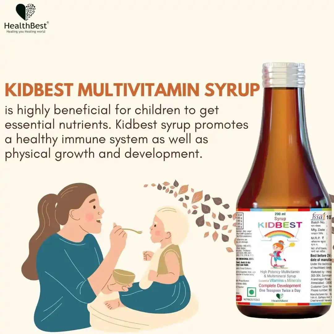healthbest kids growth multivitamin syrup