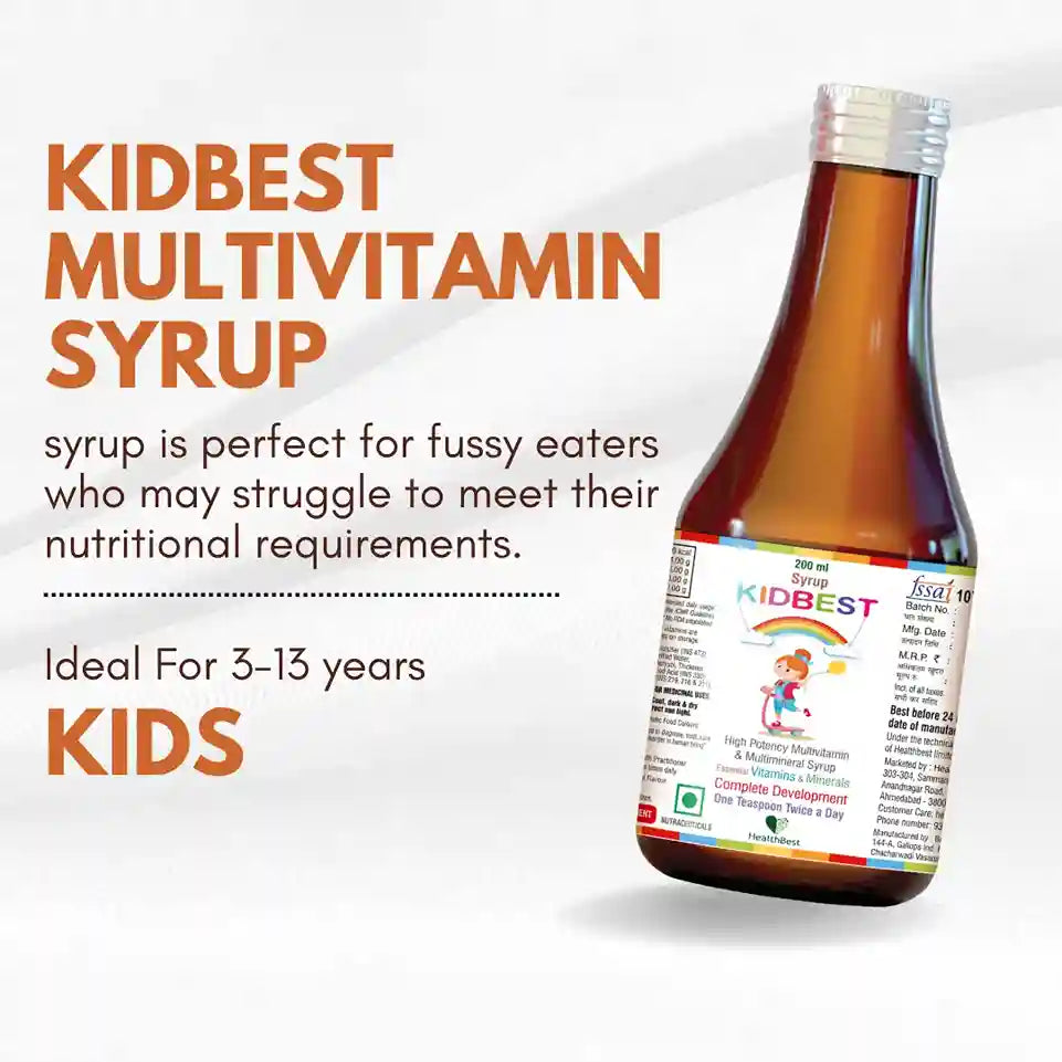 healthbest kids nutritional multivitamin syrup