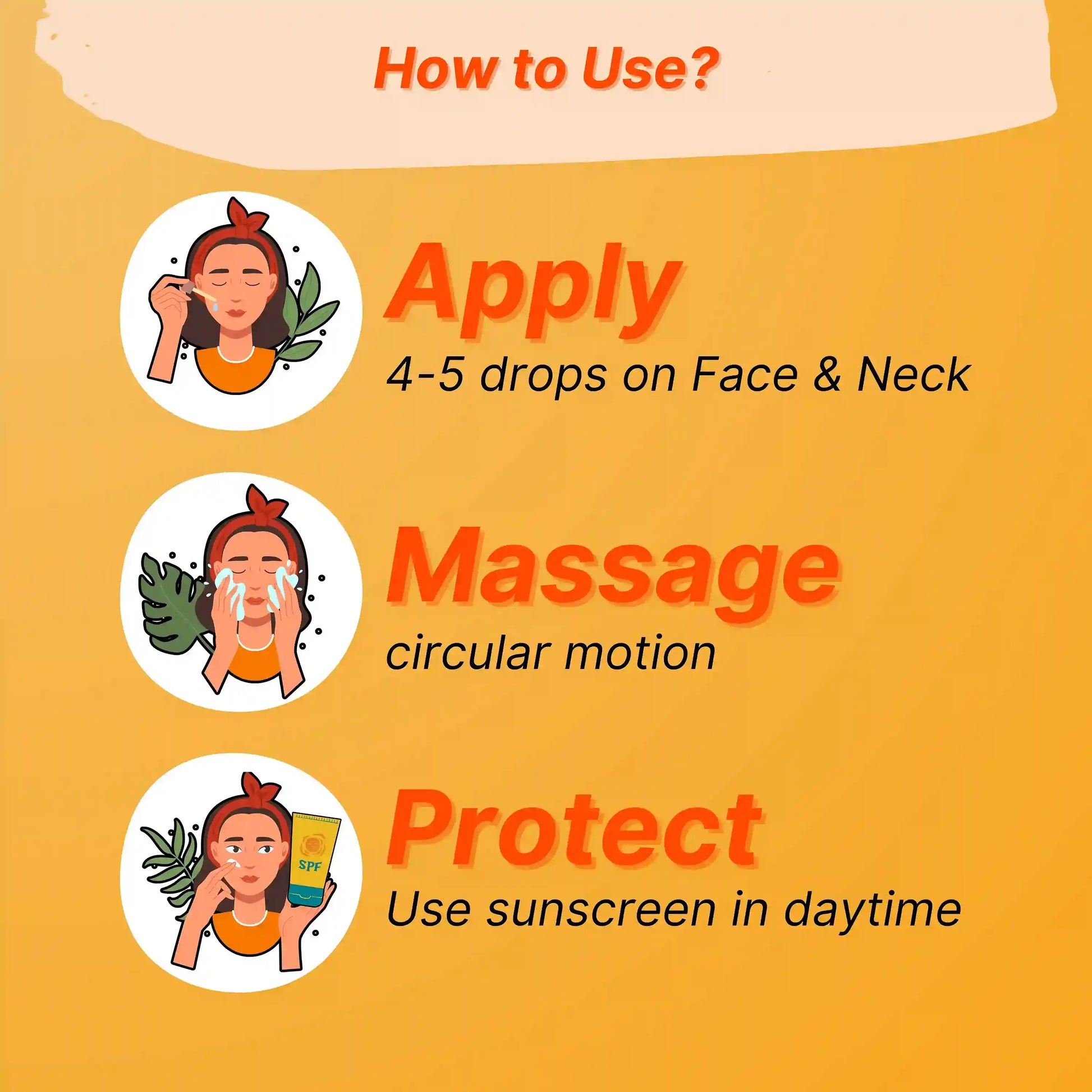Instructions on how to use TeenBest Face Glowing Serum