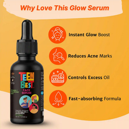 Best face serum for teens, TeenBest Face Serum, Face Glowing Serum 
