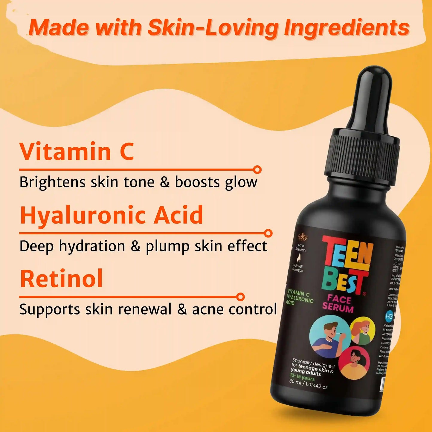 Best face serum for teens, TeenBest Face Serum, Face Glowing Serum 