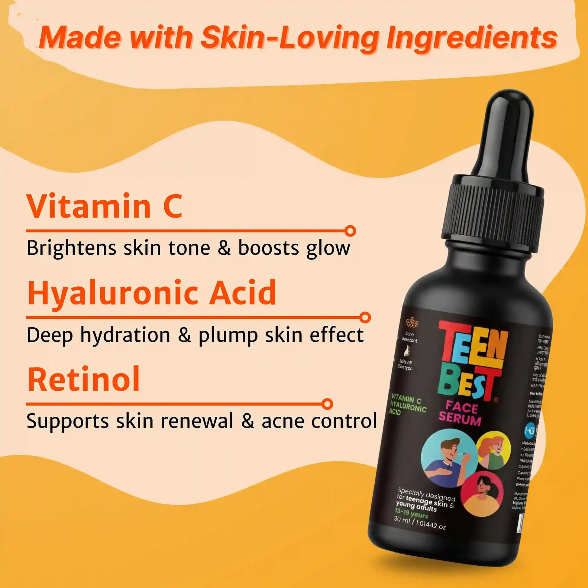 Best face serum for teens, TeenBest Face Serum, Face Glowing Serum 