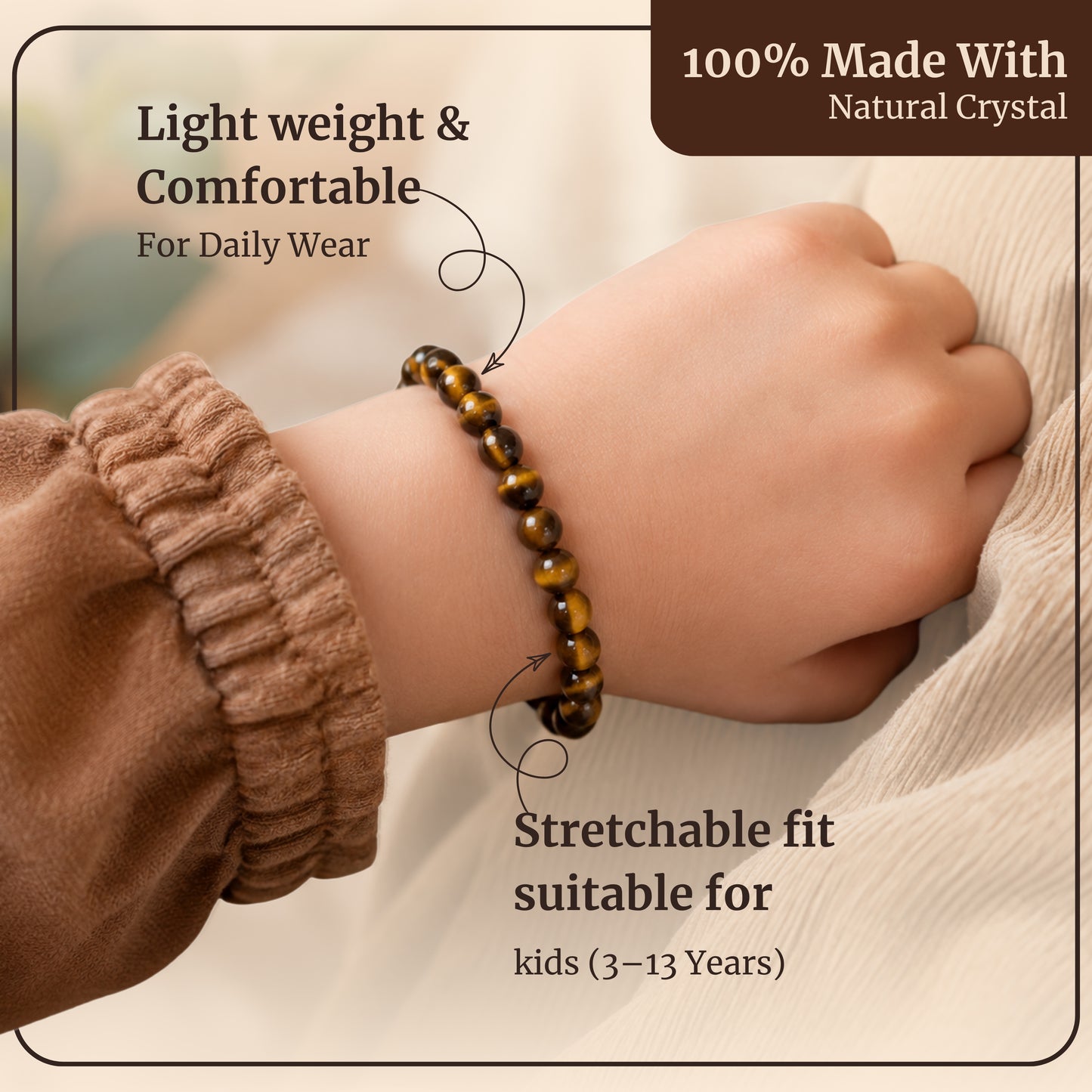 Kids Tiger Eye Bracelet