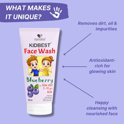 healthbest kids glowing skin face wash