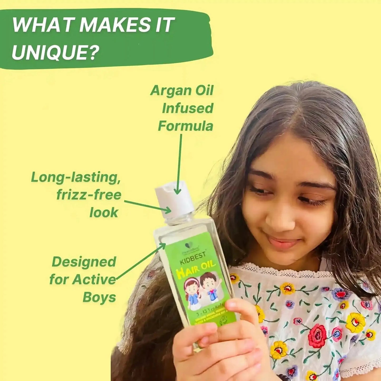healthbest kids hair oil with argan