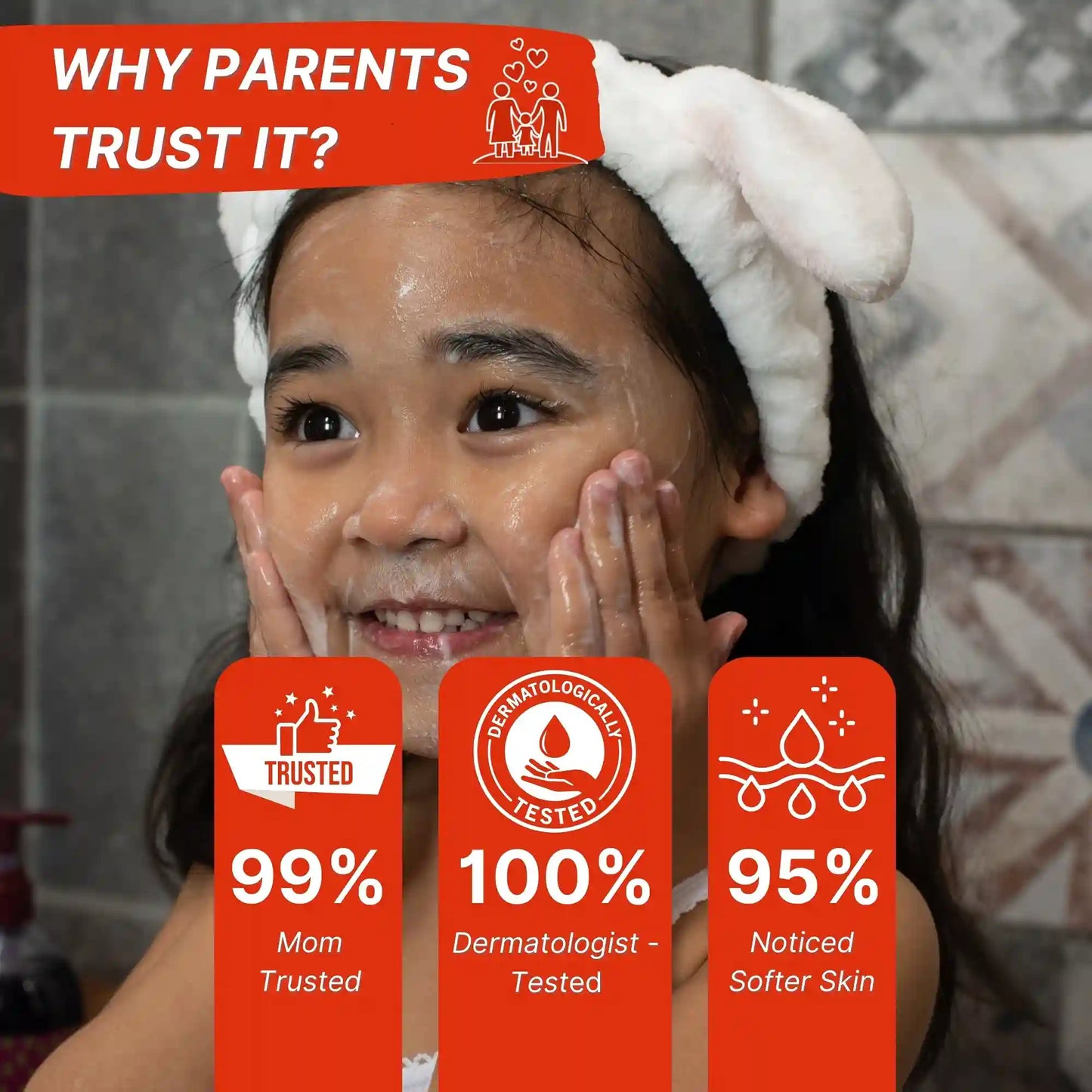 Kids Strawberry Face Wash – pH Balanced, Tear-Free