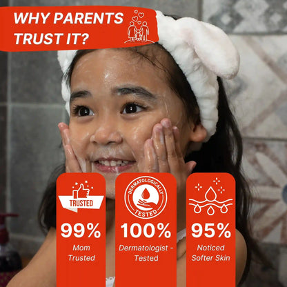 Kids Strawberry Face Wash – pH Balanced, Tear-Free