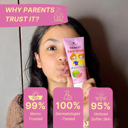 Kids Face Wash - 100 ml - Watermelon & Aloe Vera