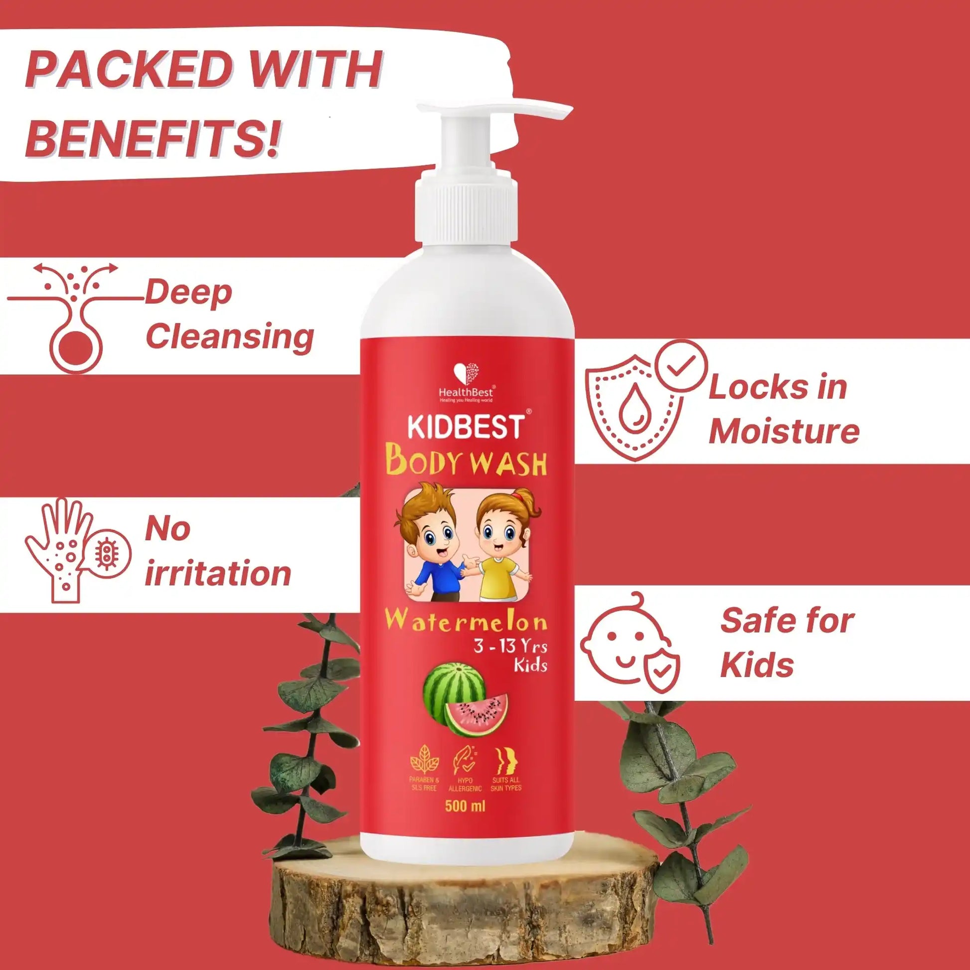 healthbest kids moisture body wash