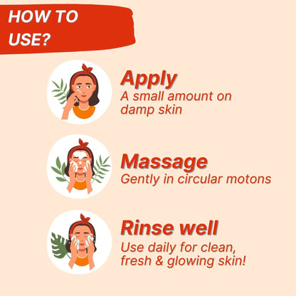 Kids Strawberry Face Wash – pH Balanced, Tear-Free