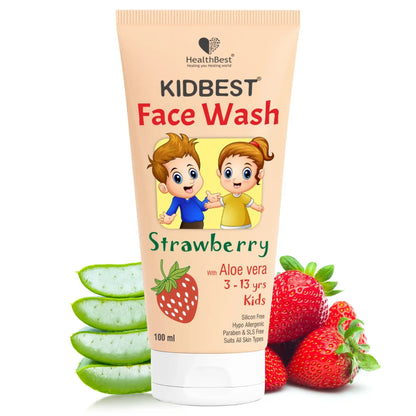 Kids Strawberry Face Wash – pH Balanced, Tear-Free