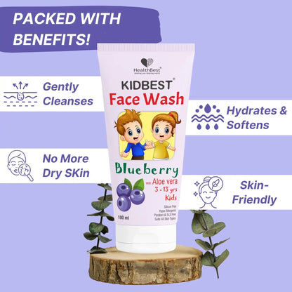 healthbest kids dry skin face wash
