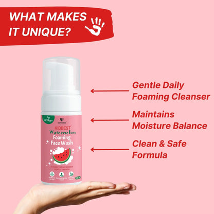 Kids Watermelon Foaming Face Wash