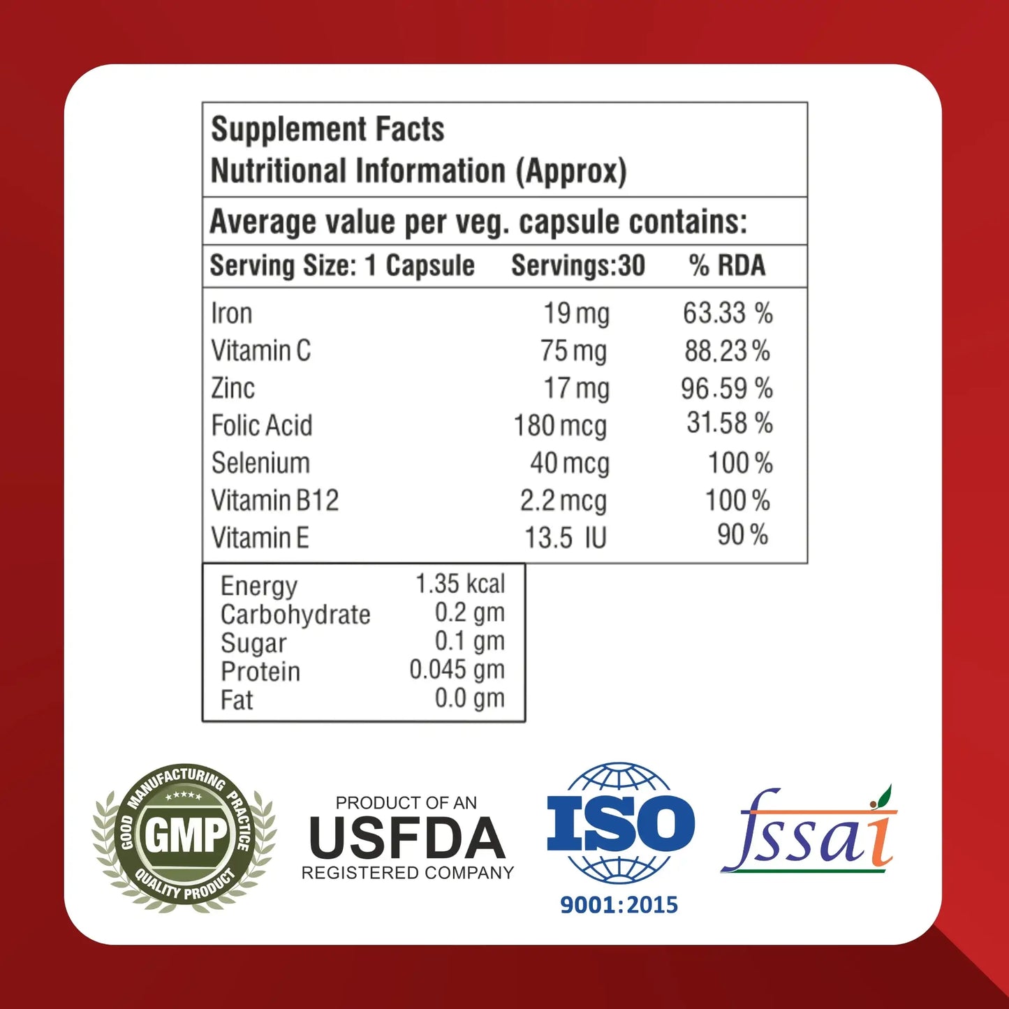 Haemobest Iron Supplement 30 Capsules