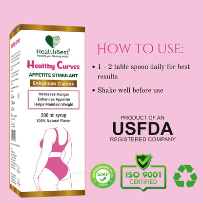 Healthy Curves Weight Syrup For Women 200ml - Healthbest