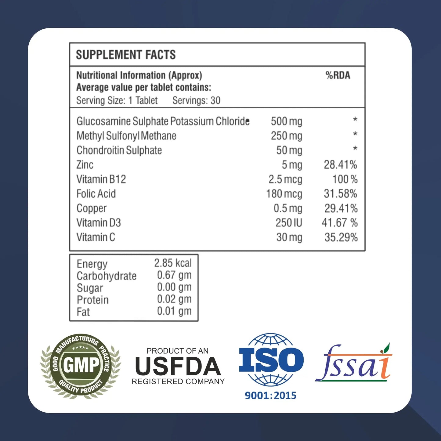 Joint Health Support 30 Tablets