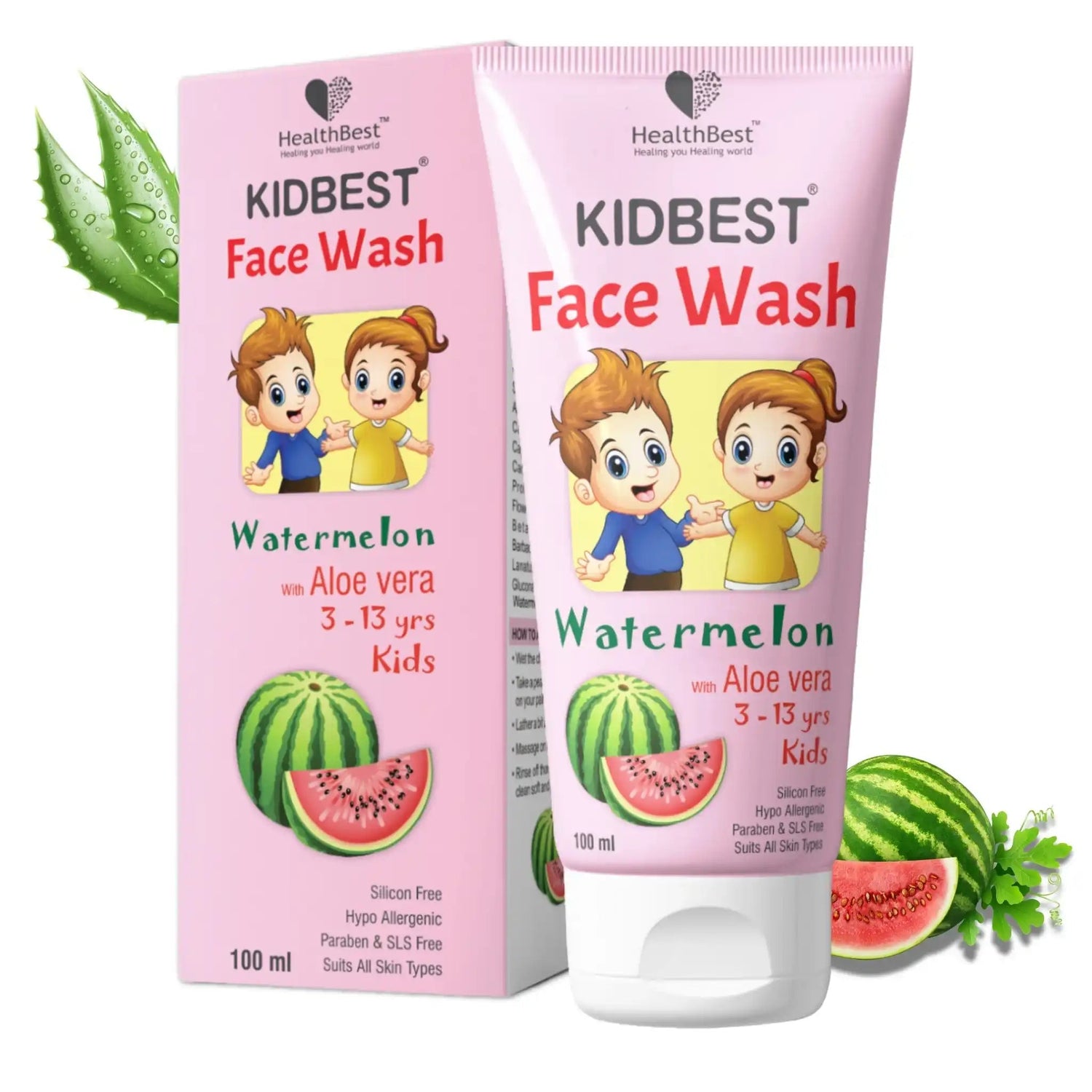healthbest kids watermelon face wash