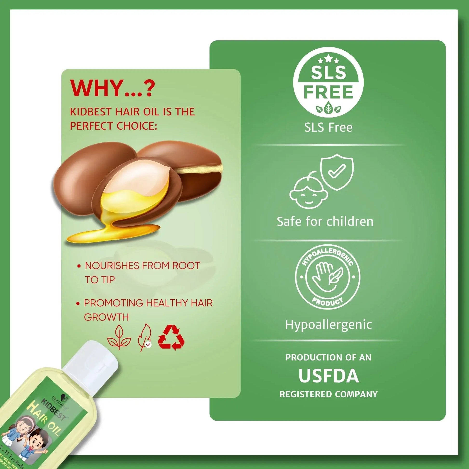 Kids Hair Oil - HealthbestKid's Cosmetic