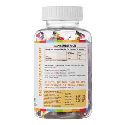 Kids Vitamin C + Zinc Gummies - Healthbestkids Gummies