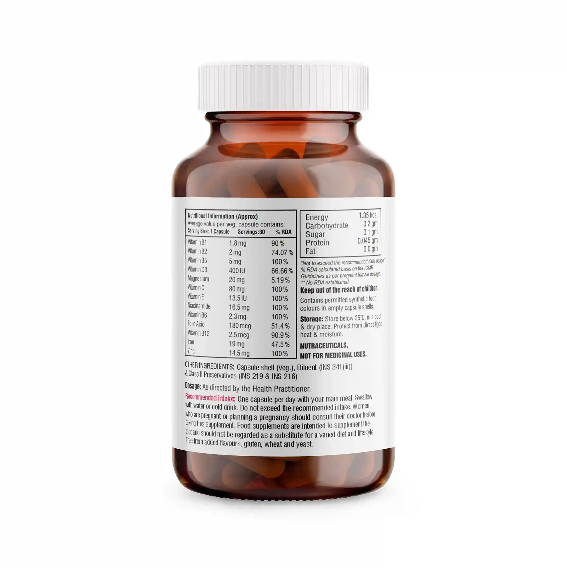 healthbest folic acid multivitamin tablet