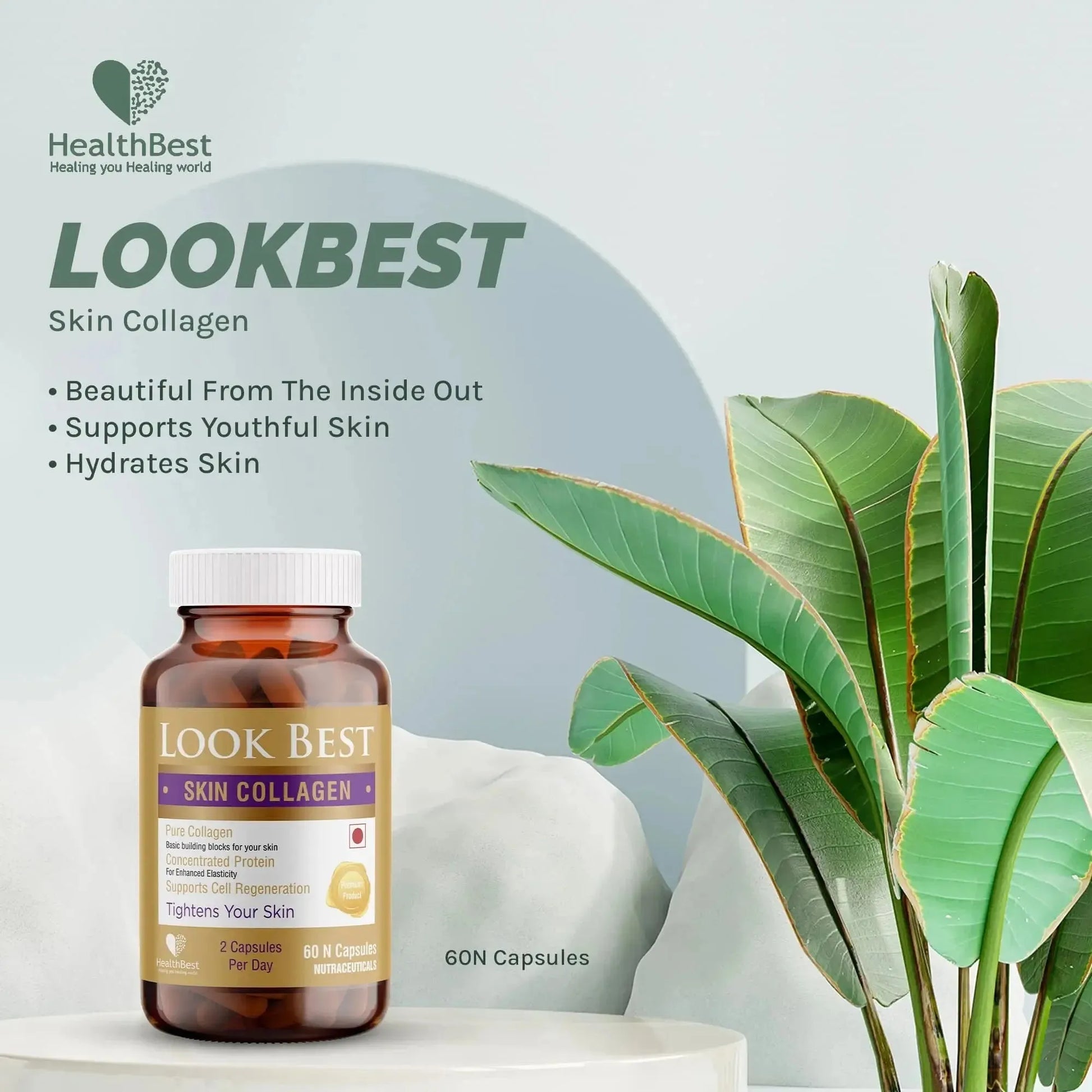 healthbest hydrates skin collagen capsules