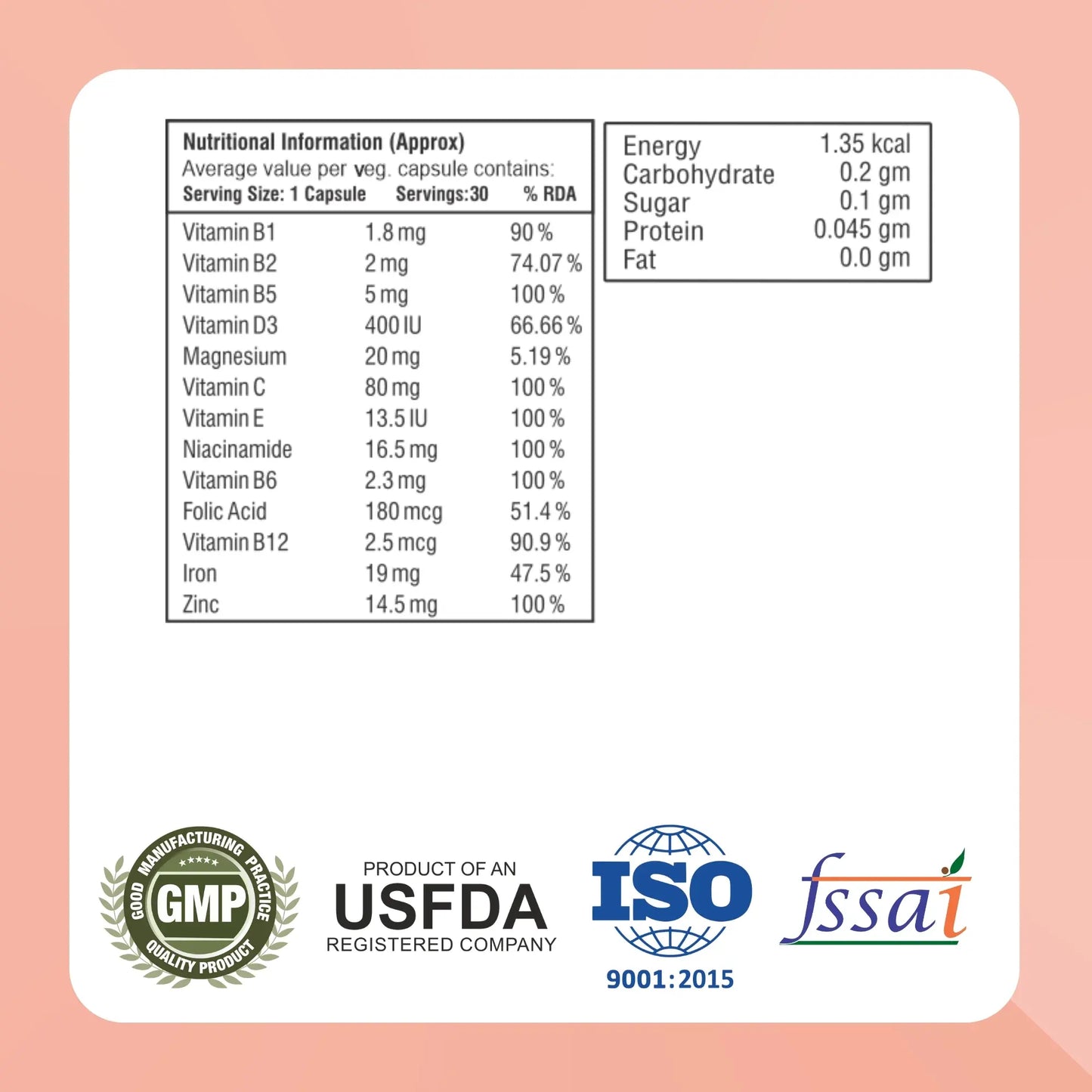 healthbest usfda approved multivitamin tablets